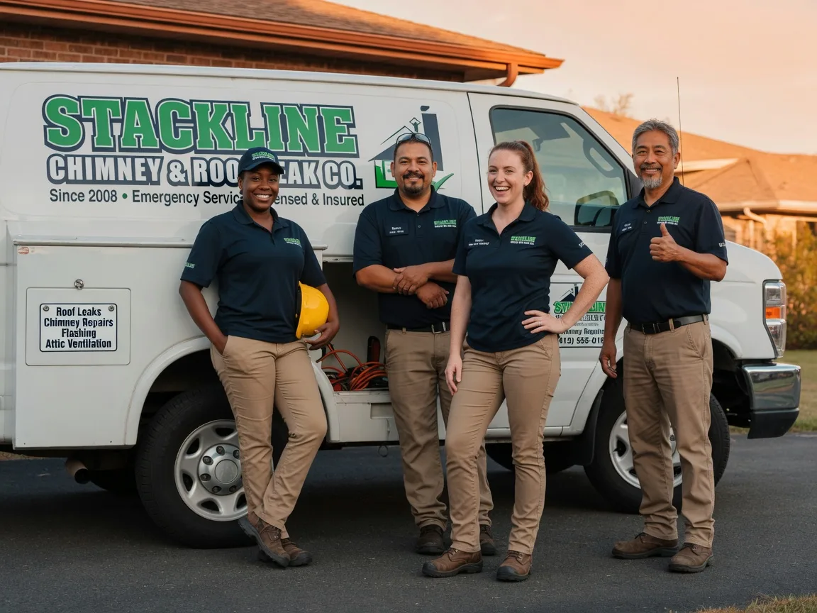 Chimney flashing repair company in High Island, TX